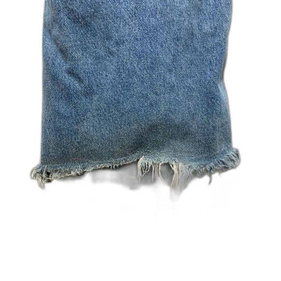 Zara High Rise Distressed Blue Jeans - Picture 6 of 9